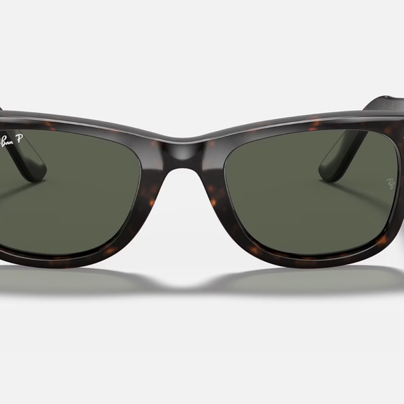Ray-Ban Original Wayfarer polarized sunglasses (RB2140). Tortoise shell/green - Picture 12 of 12